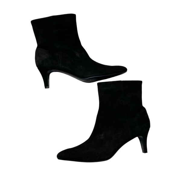 NWT Bandolino Gaelin Suede Ankle Booties | Black Pointed Toe – Size 7.5 - Picture 1 of 13